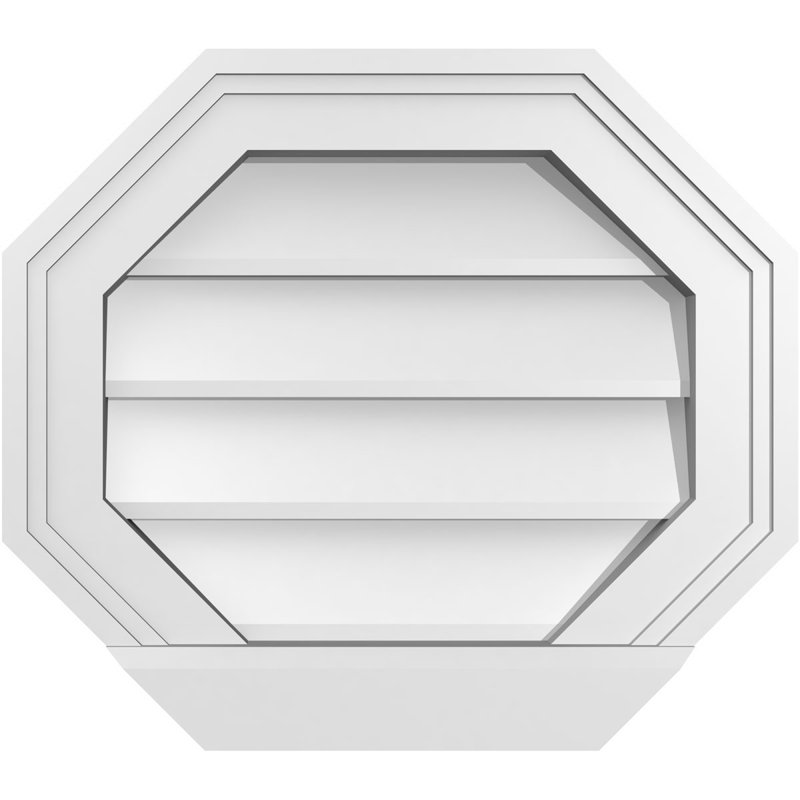 Évent horizontal gondole allongé en surface octogonal Signature, H 14 po x l 16 po x P 2 po