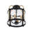 Bonita - 4-Light Flush Mount - Black/Brushed Brass