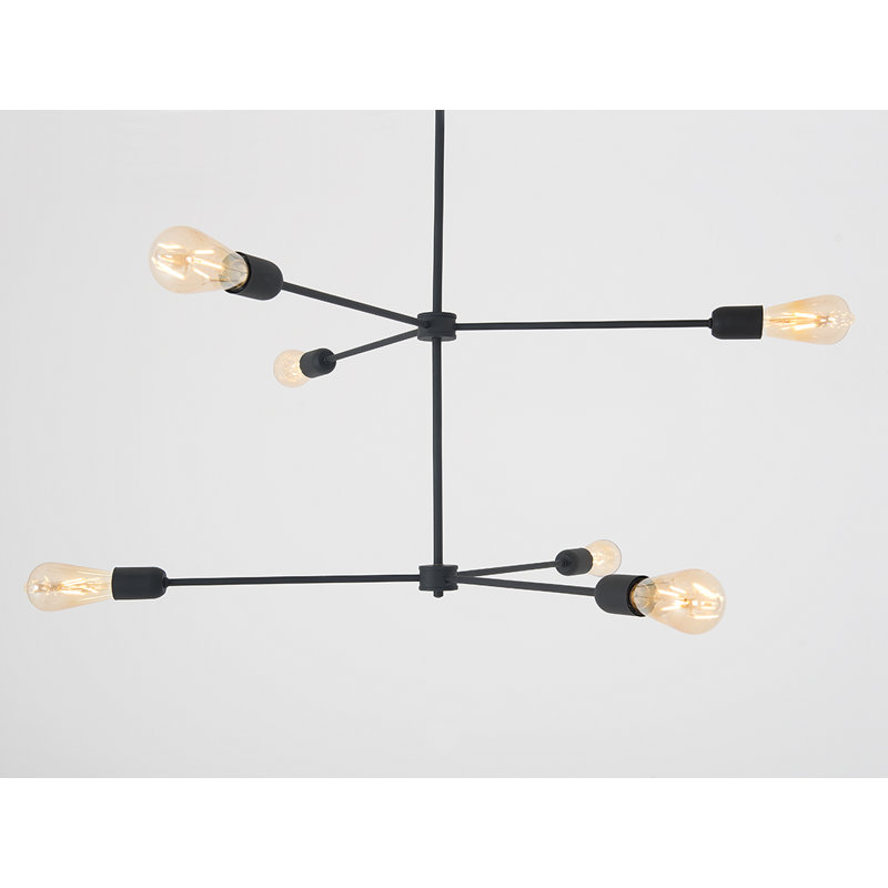 Triso 6 - Light Unique/Statement Pendant, Black