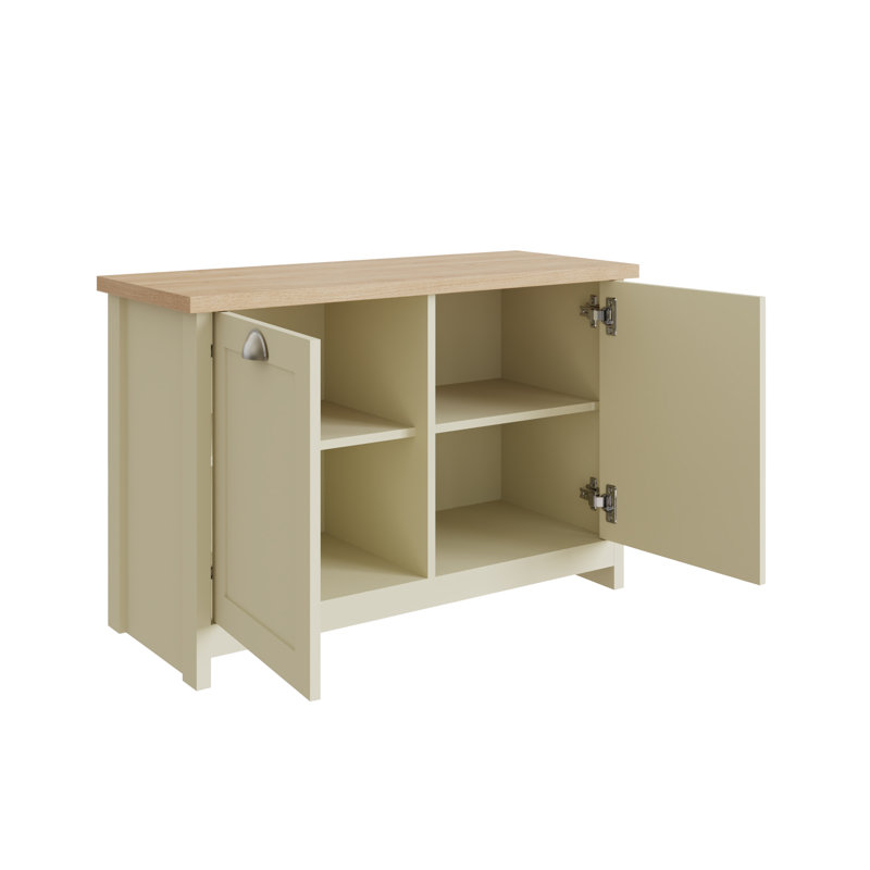 Elora 10 Pair Shoe Storage Cabinet, Cream