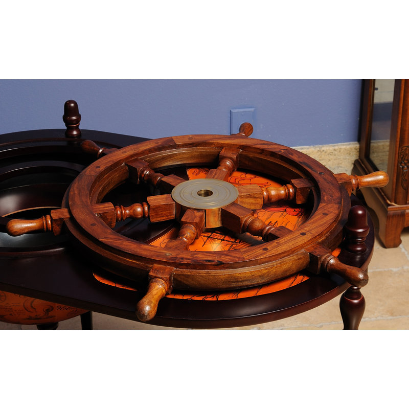 Sculpture de roue de bateau Wilmington, H 2 po x l 20 po x P 20 po
