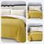 Couvre-lit de couleur unie - jaune - 229 × 229 cm-119688226-119688225