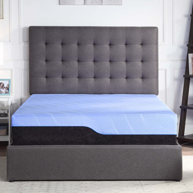 Matelas pour enfant en mousse viscoélastique rafraîchissante hybride rafraîchissant 12 pouces Refresh, Très grand lit