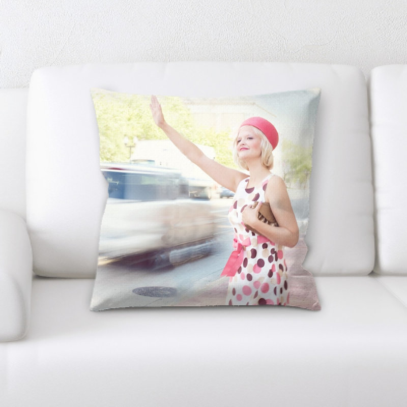 Coussin décoratif belle femme