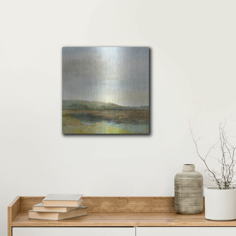 Winston Porter 'Summer Marsh' by Suzanne Nicoll Metal Wall Art, 12" x 12", 12" H x 12" W