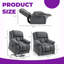 Fauteuil inclinable électrique moelleux avec lève-personne électrique, massage vibrant et chaleur lombaire - Ultimate Relaxation Lounge
