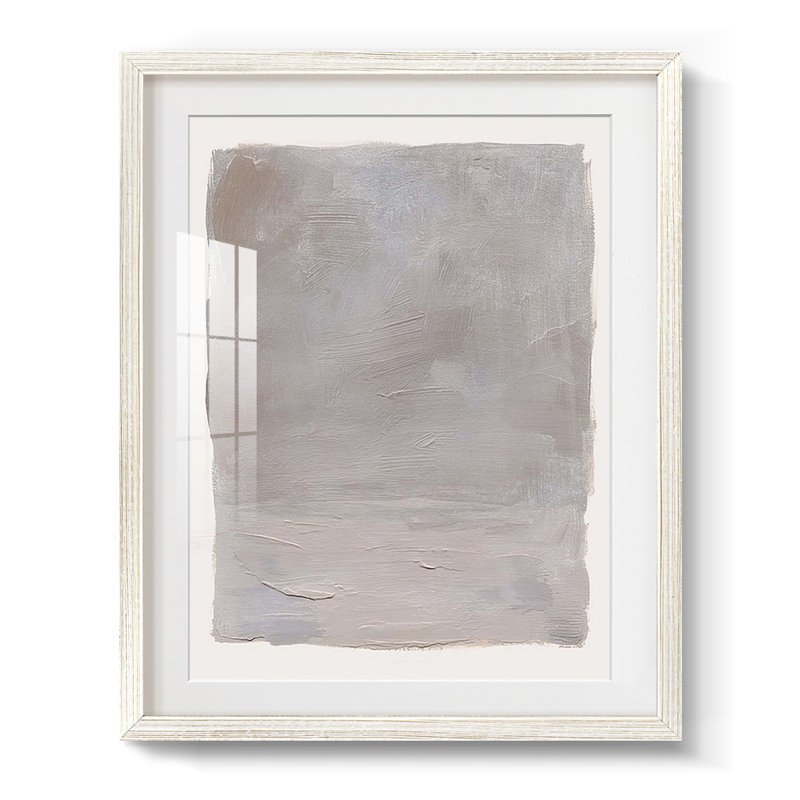 Béton paysage II - impression encadrée, H 28,5 po x l 20,5 po, Blanc