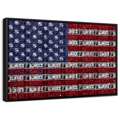«USA Flag Dollars», reproduction sur toile