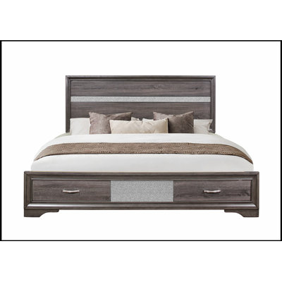 Ryder Sparkle Grey Bed with Elegant Design and Sturdy Construction for Ultimate Comfort and Style