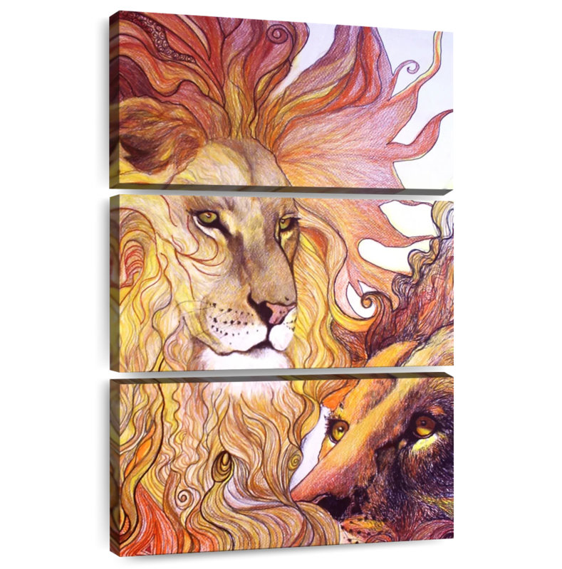 Brampt Lion King Spirit, 65" H x 42" W