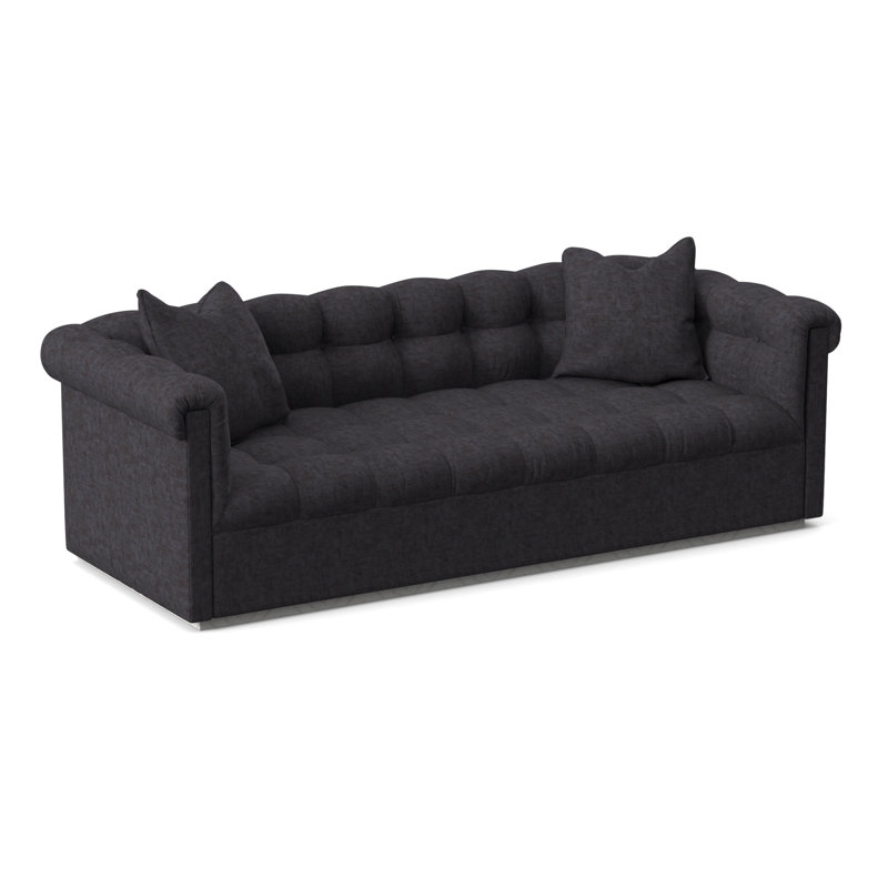 Thom Filicia Home 98" Nottingham Sofa, Tuck Linen, Casa Blanca