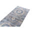 Tapis gris noué à la main de haute qualité