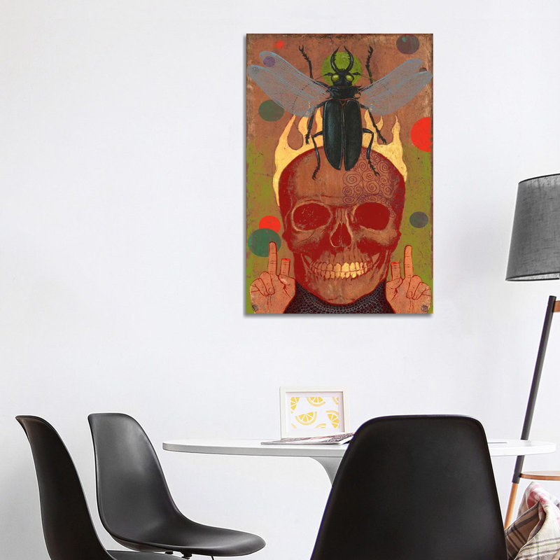 Skull by Anthony Freda - Wrapped Canvas Print, 101.6 cm H x 66.04 cm W x 3.175 cm D