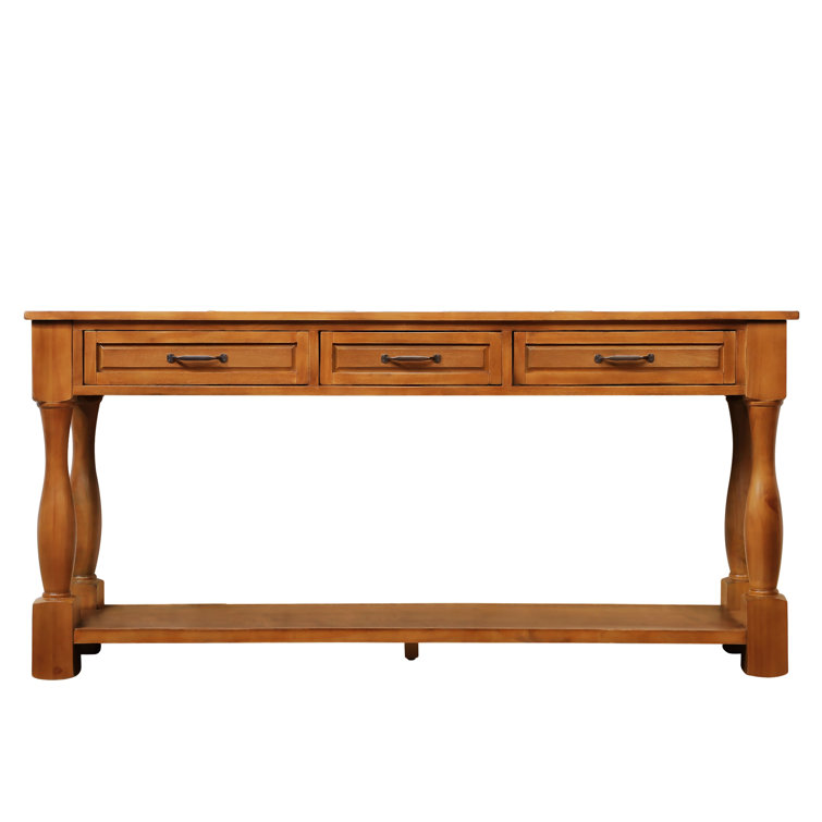 Charvik 63.38" Solid Wood Console Table