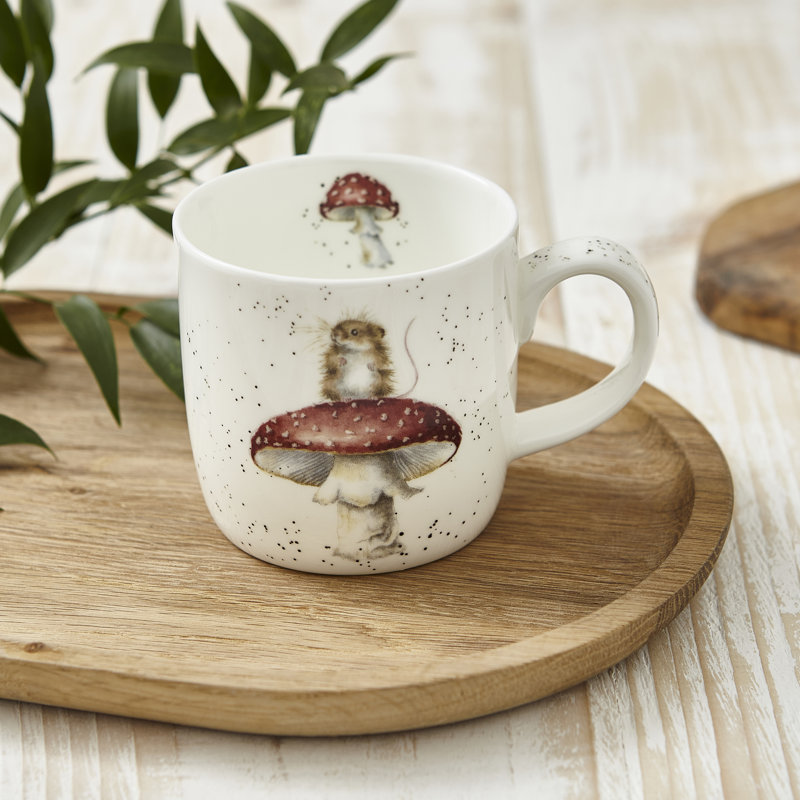 Wrendale Designs, Fine Bone China - He's a Fun-gi (Mouse & Mushroom) Mug