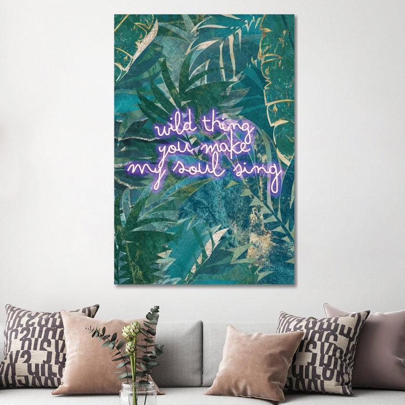 Neon Jungle Wild Thing I by Sarah Manovski - Gallery-Wrapped Canvas Giclée on Canvas, 152.5 cm H x 101.5 cm W x 3.175 cm D