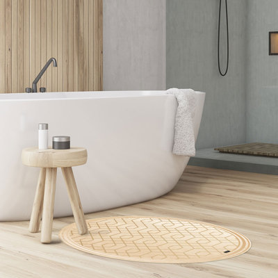 Bynoe Geometric Water Resistant Anti-Fatigue Non-Skid Kitchen Mat