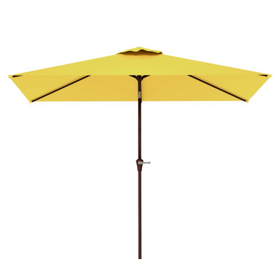  120" X 78" Rectangular Market Umbrella With Crank Lift
