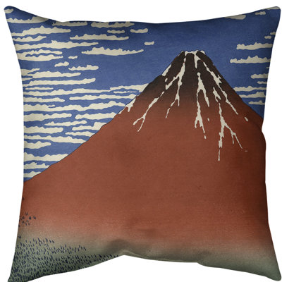 Coussin katsushika hokusai, fine vent clair matinée