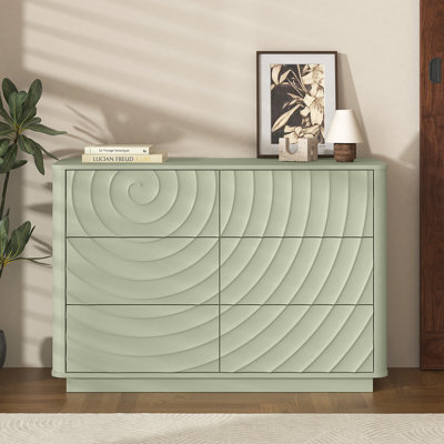 Commode double 6 tiroirs 46,5 "Arianna