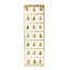 Grande décoration murale en métal Golden Bells pour salon, décorations murales 37 pouces 95 cm