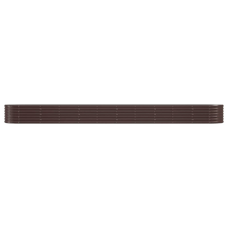 Anmar 11 ft x 1.5 ft Powder-Coated Steel Raised Garden Bed, Anthracite, 26.77" H x 59.84" W x 15.75" D