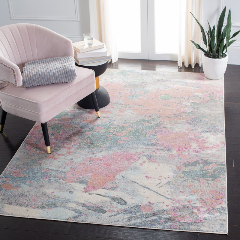 Tapis abstrait Gianelle 300 Performance, Rectangle 6 pi 7 po x 9 pi 1 po