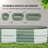 6.4' X 2' X 1.4' Galvanized Raised Garden Bed Kit, Metal Planter Box With Safety Edging, Green-822537585-822537584