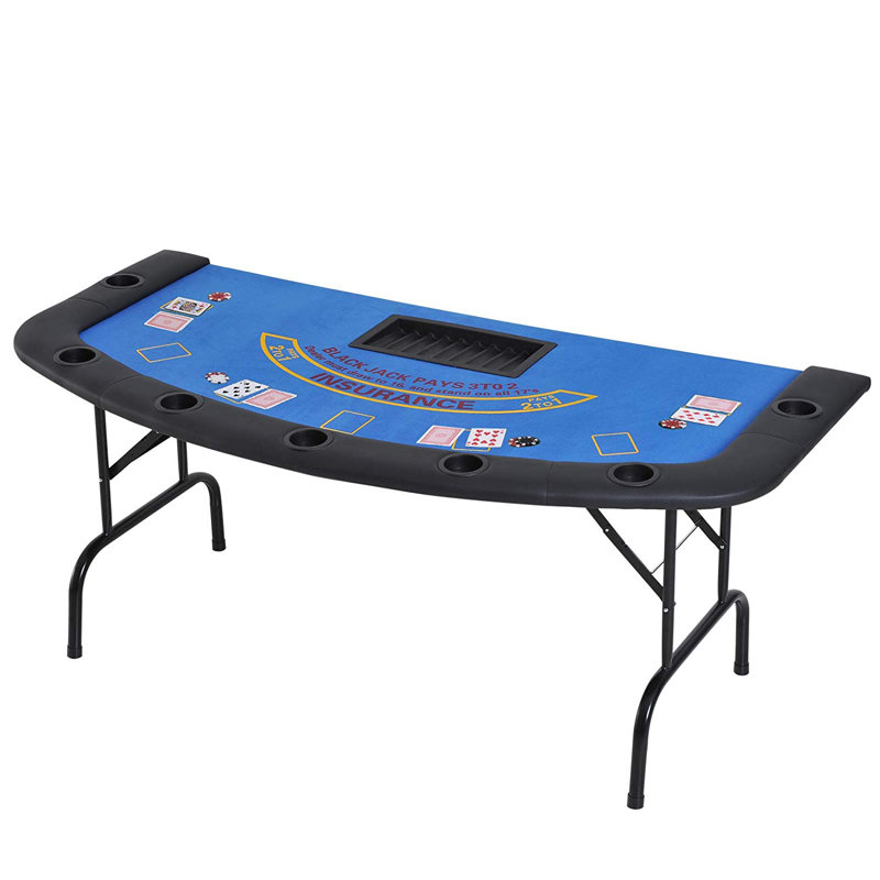 Soozier Soozier 71.75'' 7 - Player Foldable Poker Table
