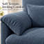 Chaise longue en chenille avec repose-pieds, dossier réglable, table d'appoint pliable et ports de charge USB Norelvessique-2126257346