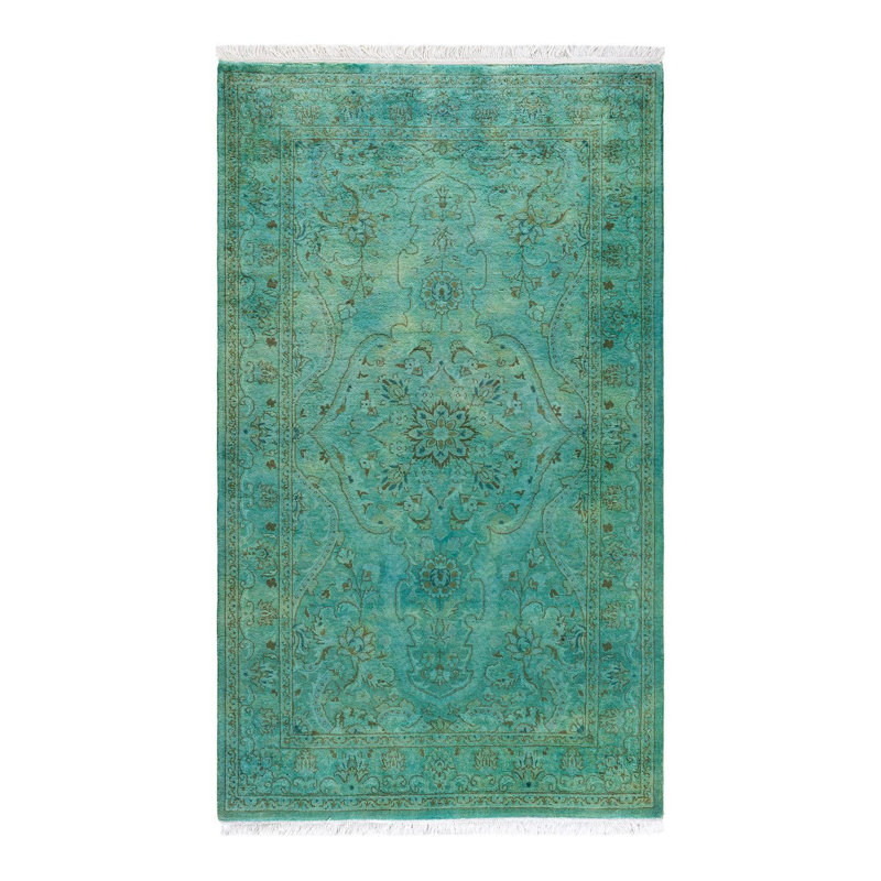 Tapis noué à la main Weirsky - One-of-a-Kind Weirsky - Vert