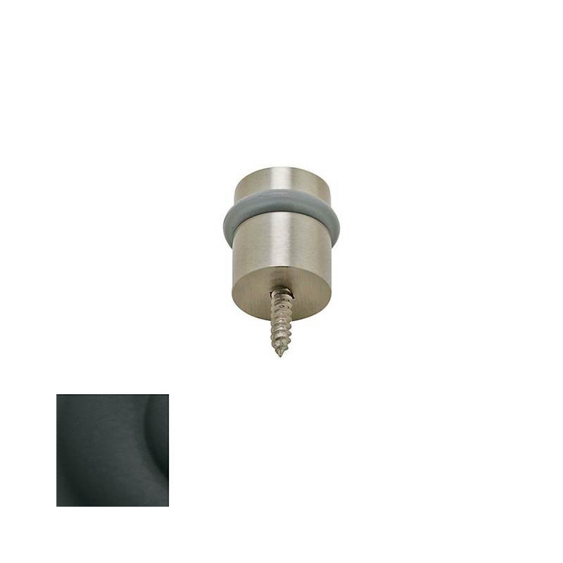 Brass Floor Mount Stop, Satin Black