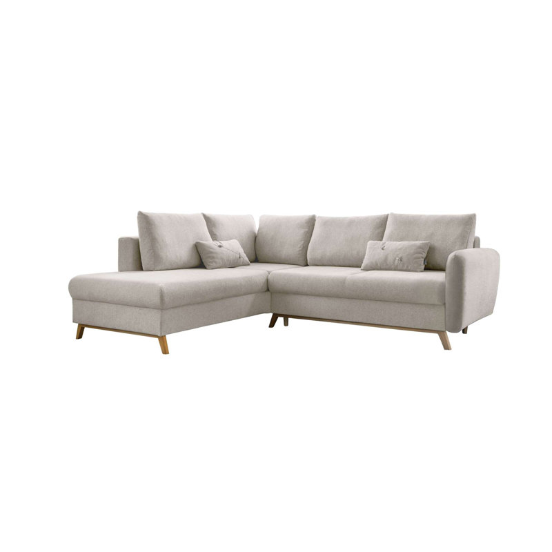 Scandic Lagom 6 Seater Sofa Bed, Left facing, Beige