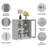 72'' H X 31'' W Glass China Cabinet Antique Display Stand Curio Cabinet Dining Cabinet with Adjustable Shelves for Living Room Bedroom Kitchen-232137889