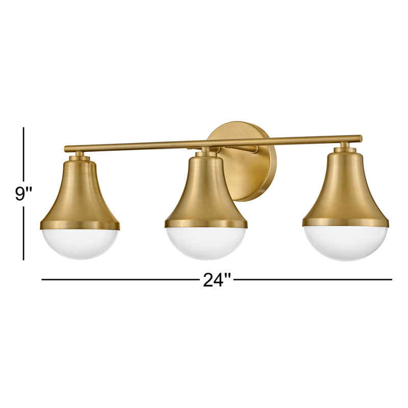 Celica 3 - Light Dimmable Vanity Light, Lacquered Brass
