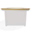 42" Round Rustic Polymer Fire Table with Propane Shelf-835687991