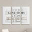 « all love story », art textuel à multiples images sur toile-664677426
