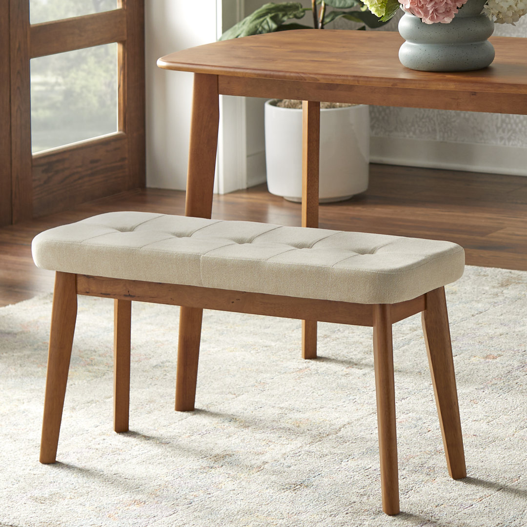Boston Upholstered Bench Mercury Row® Upholstery