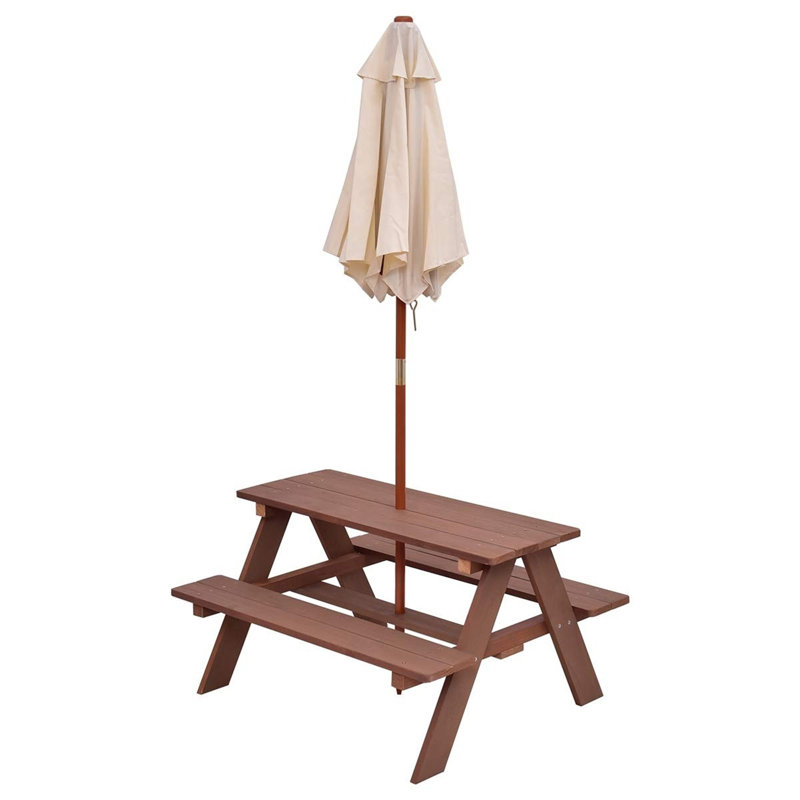Table d'extérieur et banc pour enfants Abbigael