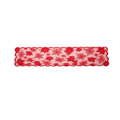 Thanksgiving Decorations Thanksgiving Harvests Festival Maple Leaf Lace Table Runner Dining Table Decor Leaf Patternsed Squares Table Runner