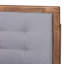 Grand lit tapissier Cicenia, gris foncé / noyer cendré l 63,80 po x L 83,40 po x H 58,30 po-414239935-414398496