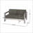 Luxurious Outdoor Loveseat With Aluminum Frame, Deep Seating, And Low Profile For Compact Spaces-1319635765