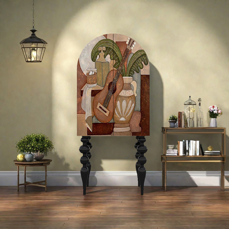 Armoire de décoration Vintage, Noir, noir, noir, noir