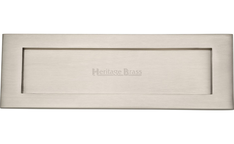 Heritage Brass Heritage Letterplate, Polished Chrome, 7.6 cm H x 33 cm W