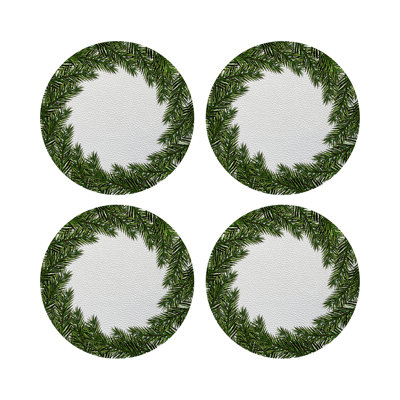 Vegan Leather Round Placemats