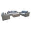 Sommer Wicker 6 - Person Patio Conversation Sets with Cushions-77035690