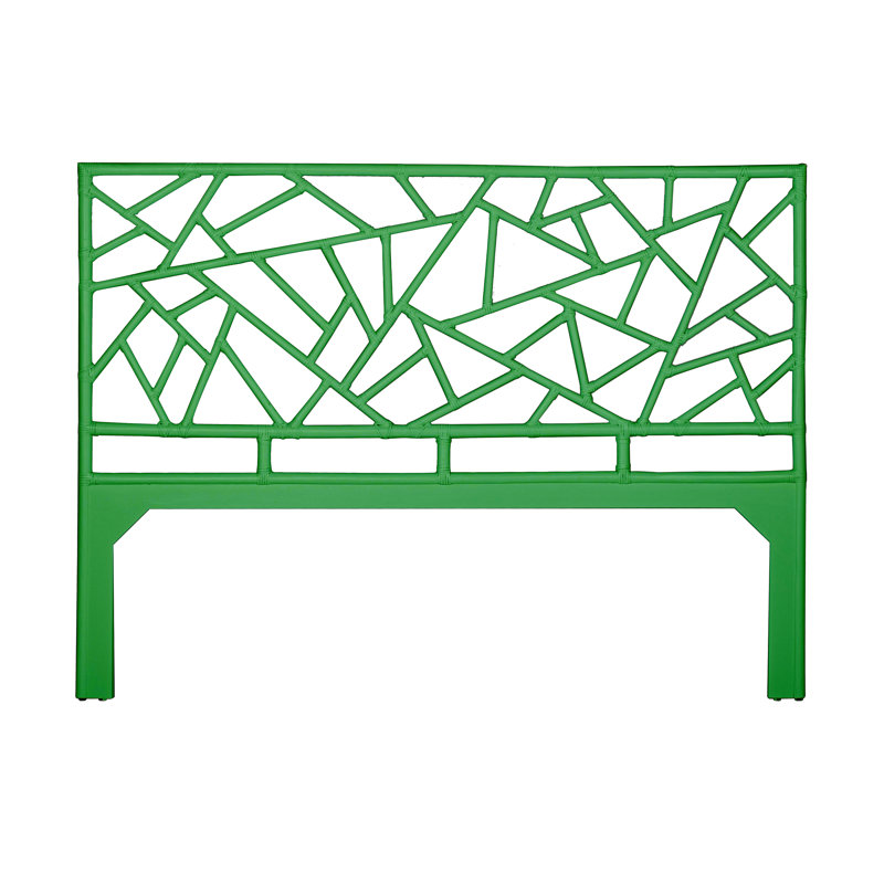 Tête de lit à structure ouverte Tiffany Collection, Vert vif, Très grand