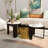 Brass 4 In 1 Self-Defined Nesting Round Coffee Table/End Table-701192713