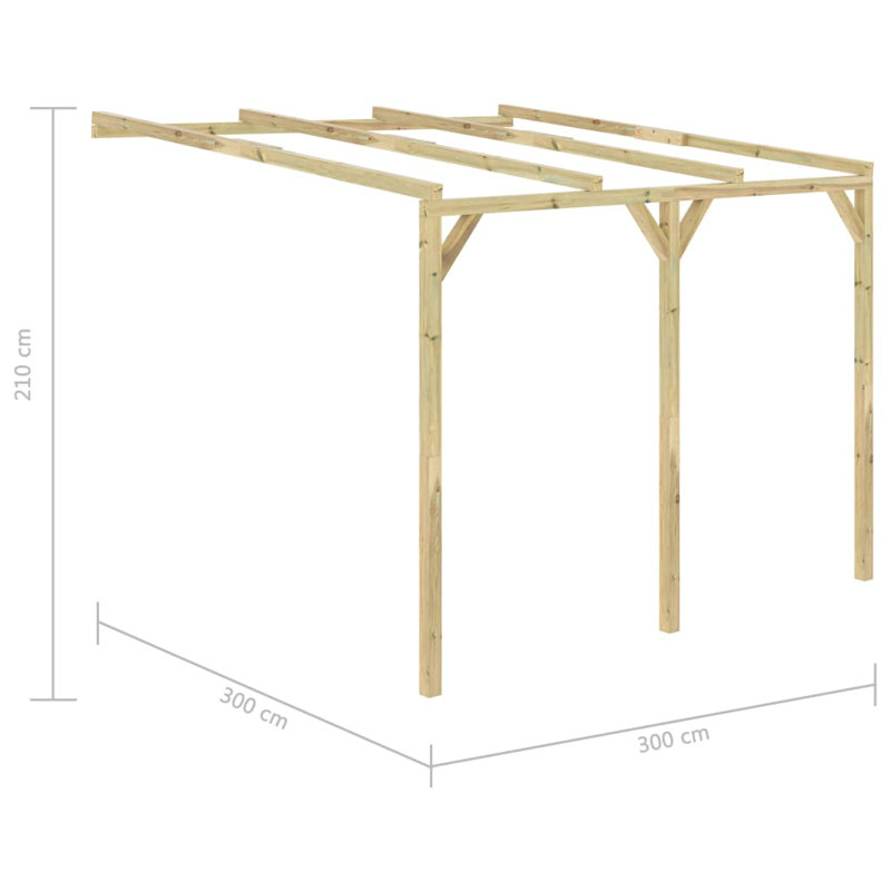 Ertan 3m x 3m Wood Pergoda