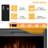 Abisia Black Electric Fireplace with 5120 BTU-1714252569